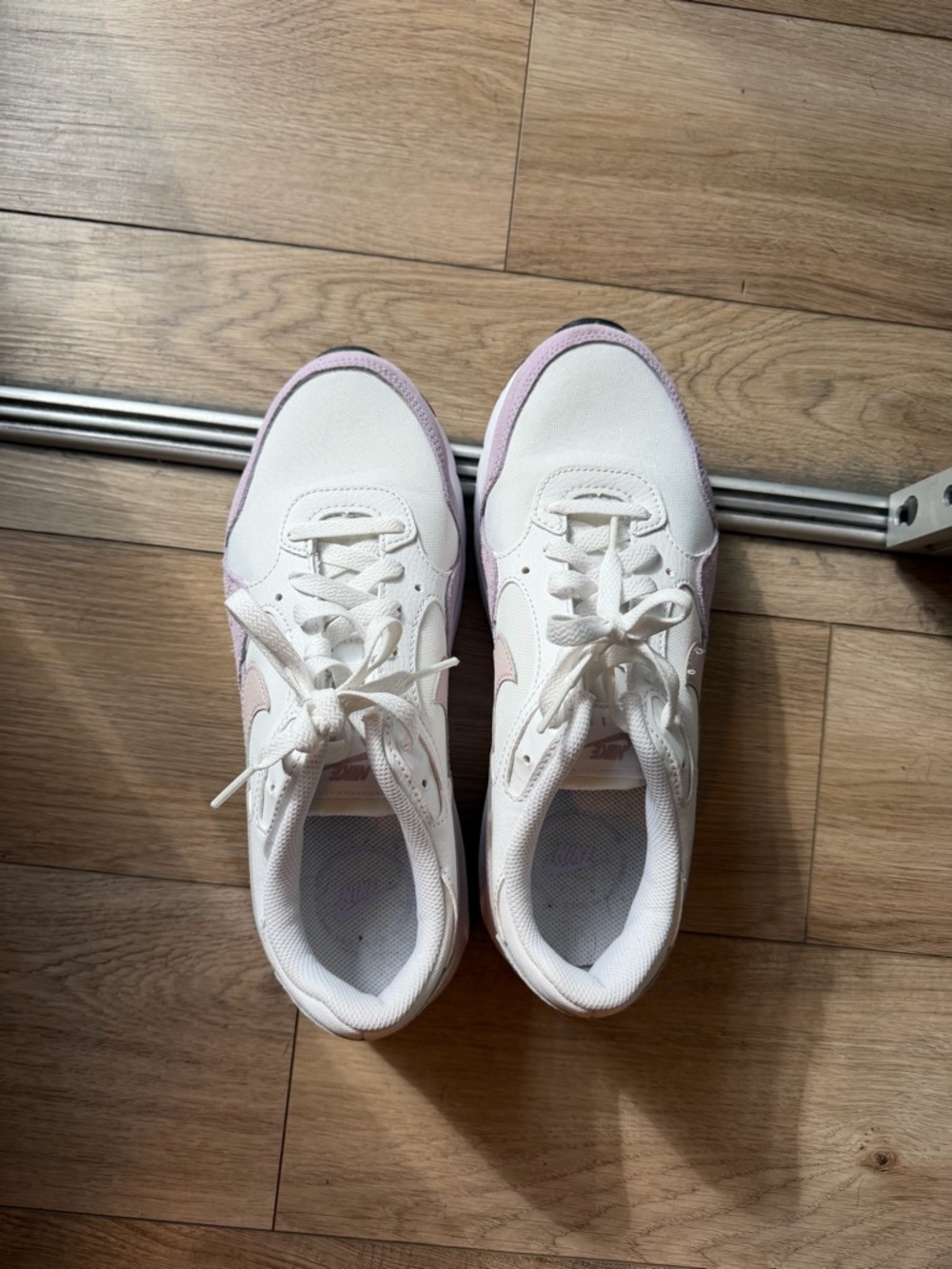 Nike Women's Sneakers in White, Lavender, and Blush - Picture 4 of 5